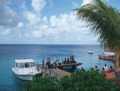 View from the bar to the pier of "Buddy&acute;s dive resort"