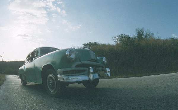 Cool car on our way from Trinidad to SantaClara