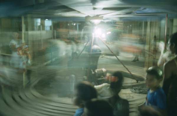 Merry-go-round at a fiesta close to Contramaestre