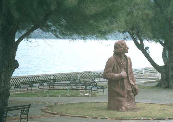 Statue of Christopher Columbus. He landed in Baracoa 1511